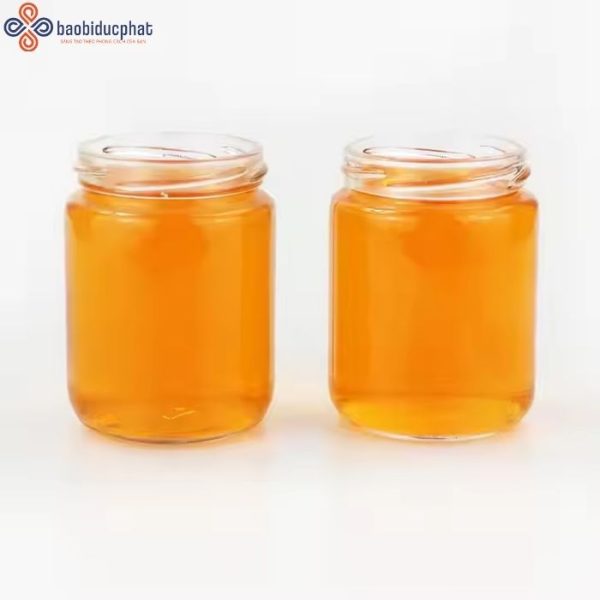 Hũ thủy tinh tròn đựng mật ong dung tích 350ml