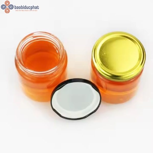 Hũ thủy tinh tròn đựng mật ong dung tích 350ml