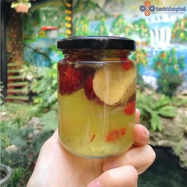 Hũ thủy tinh tròn đựng yến chưng 200ml