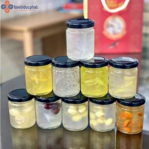 Hũ thủy tinh tròn đựng yến chưng 200ml