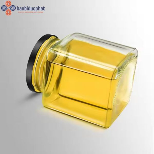 Hũ thủy tinh vuông 380ml