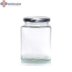 Hũ thủy tinh vuông 500ml