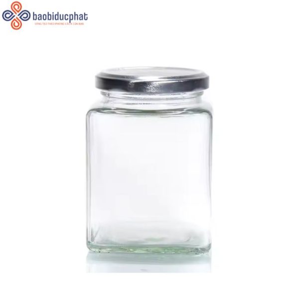 Hũ thủy tinh vuông 500ml