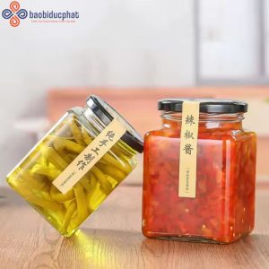 Hũ thủy tinh vuông 500ml