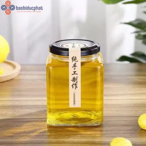 Hũ thủy tinh vuông 500ml