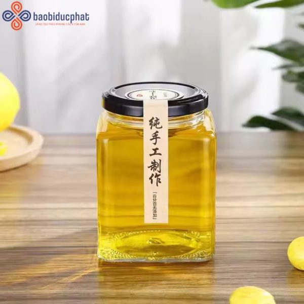 Hũ thủy tinh vuông 500ml
