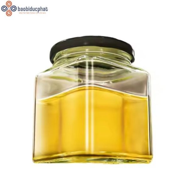 Hũ thủy tinh vuông 500ml đựng mật ong