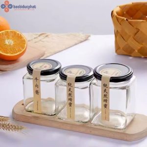 Hũ thủy tinh vuông đựng cà phê dung tích 500ml