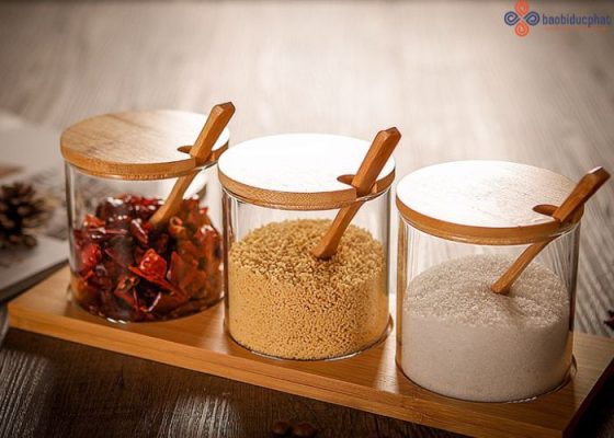 Hũ thủy tinh đựng gia vị