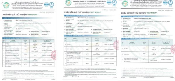 Tổng hợp 3 chứng chỉ chất lượng của Bao bì Đức Phát