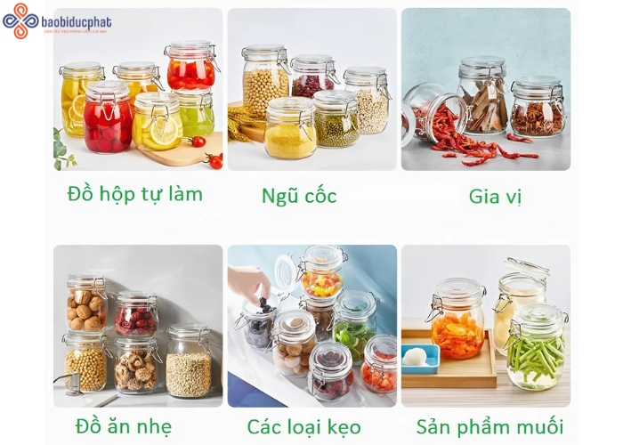 Hũ thủy tinh nhỏ đựng gì? Gợi ý 6 ứng dụng phổ biến