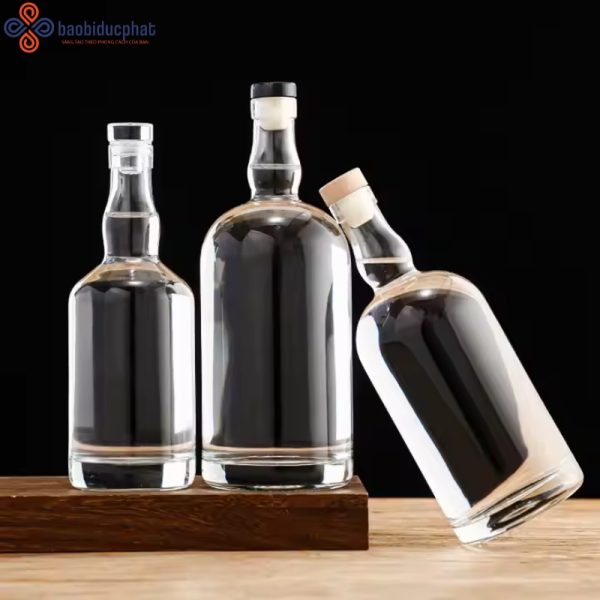 Chai thủy tinh đựng rượu B01-750 dung tích 750ml
