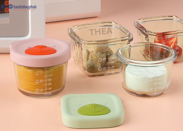 Hũ thủy tinh ăn dặm - Bí quyết bảo quản đồ ăn của trẻ nhỏ