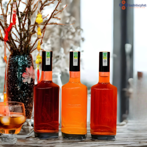 Chai thủy tinh đựng rượu trong suốt 500ml B06-500