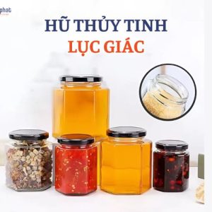Hũ thủy tinh lục giác