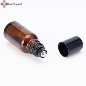 Chai bi lăn đựng tinh dầu màu nâu 5-100ml