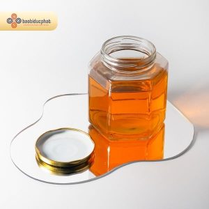 Hũ thủy tinh lục giác 280ml